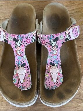 Birkenstock Pink Floral Pattern Kids Sandals